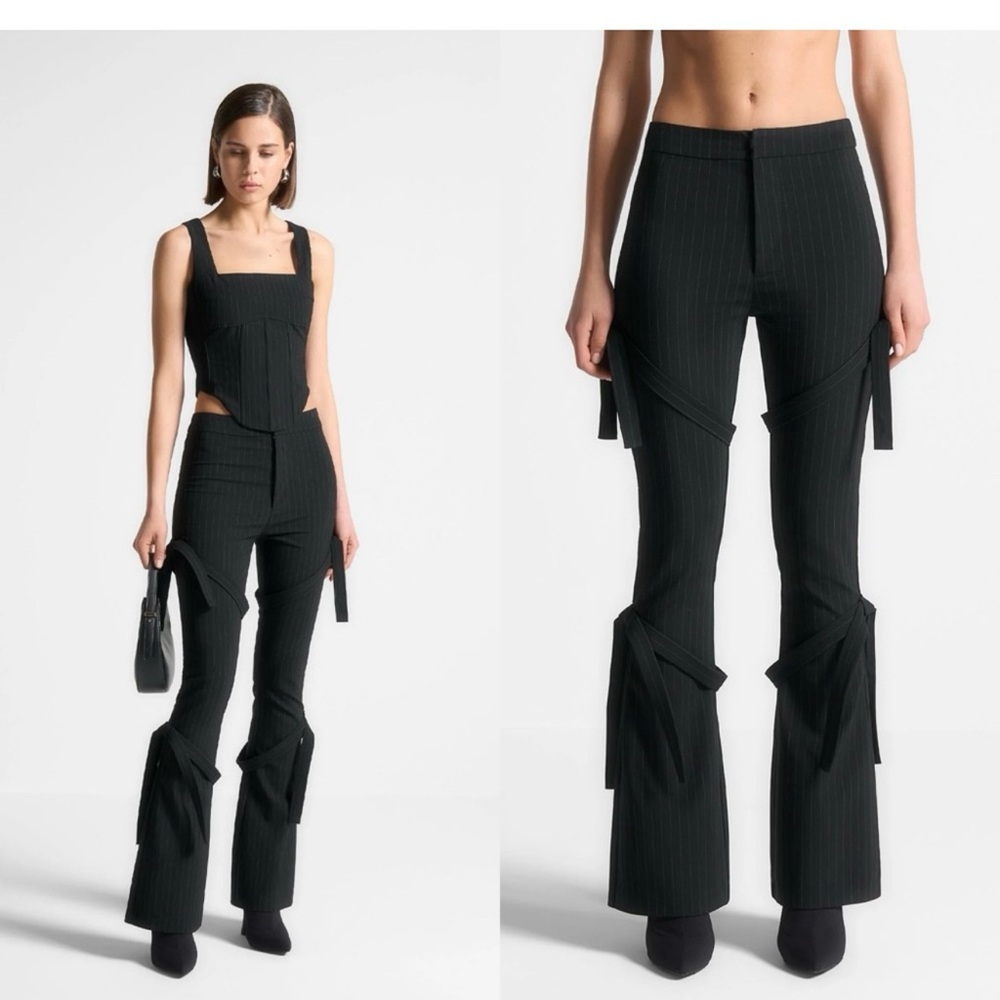 Maniere De Voir Black Flare Jumpsuit